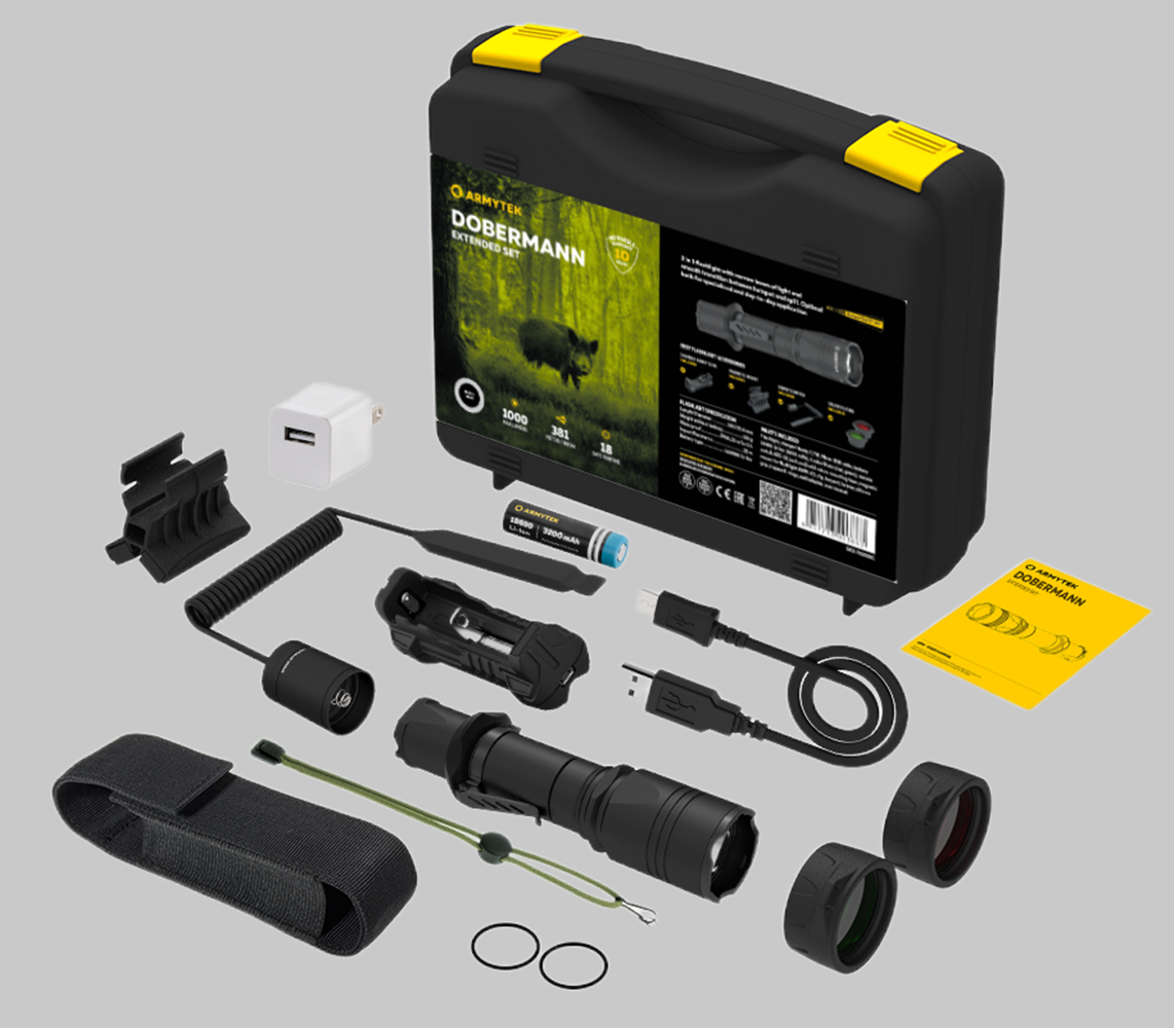 Охотничий набор Armytek Dobermann Extended Set | Armytek.ru