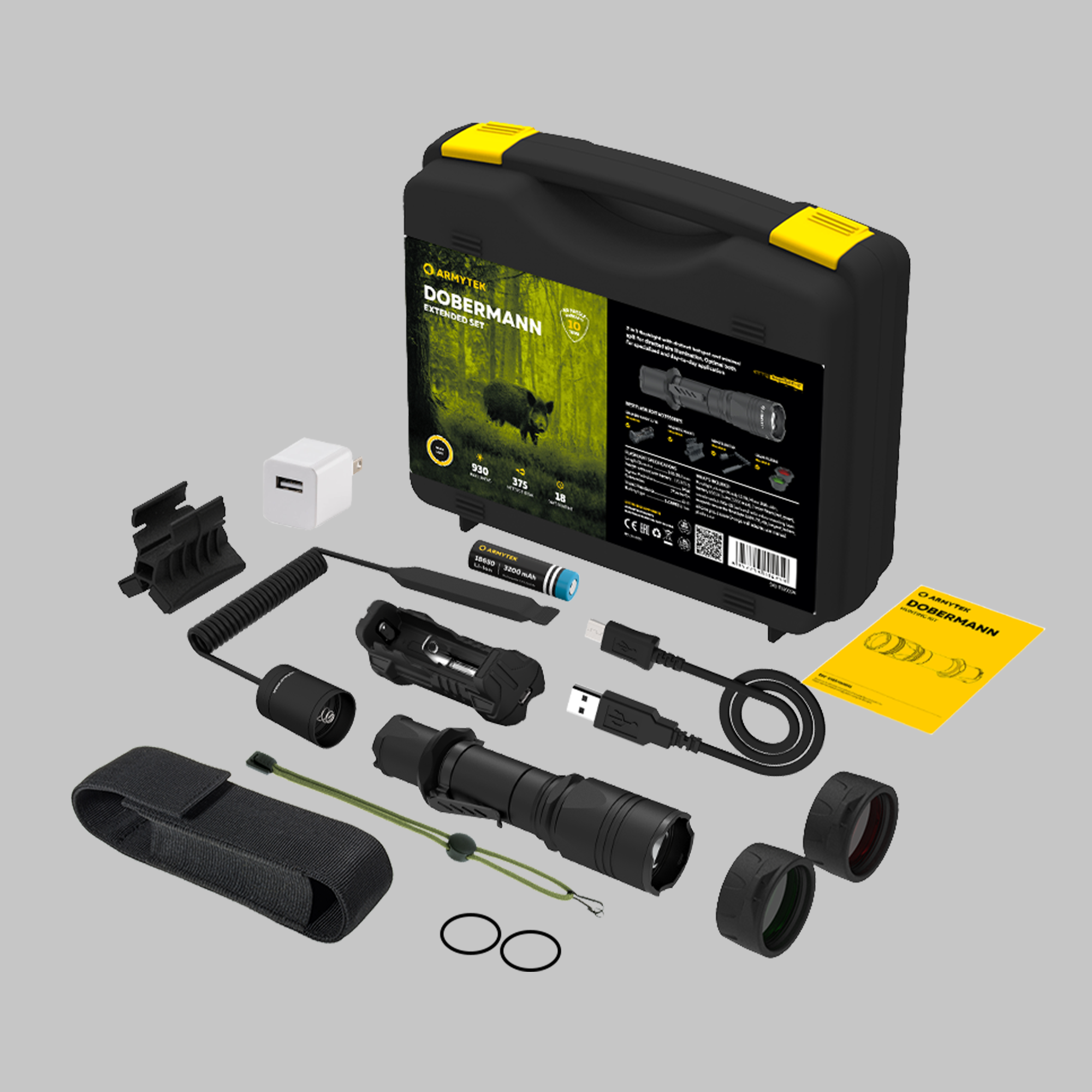 Охотничий набор Armytek Dobermann Extended Set Warm | Armytek.ru